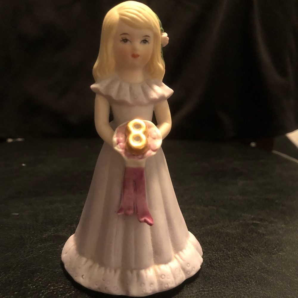 Vintage Age 8 Enesco Growing Up Girls - Blonde figurines